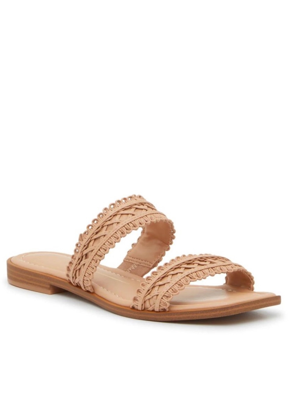 Dolce VitaWomen’s Braided Double-Strap Slide Sandal - Nude, size 7